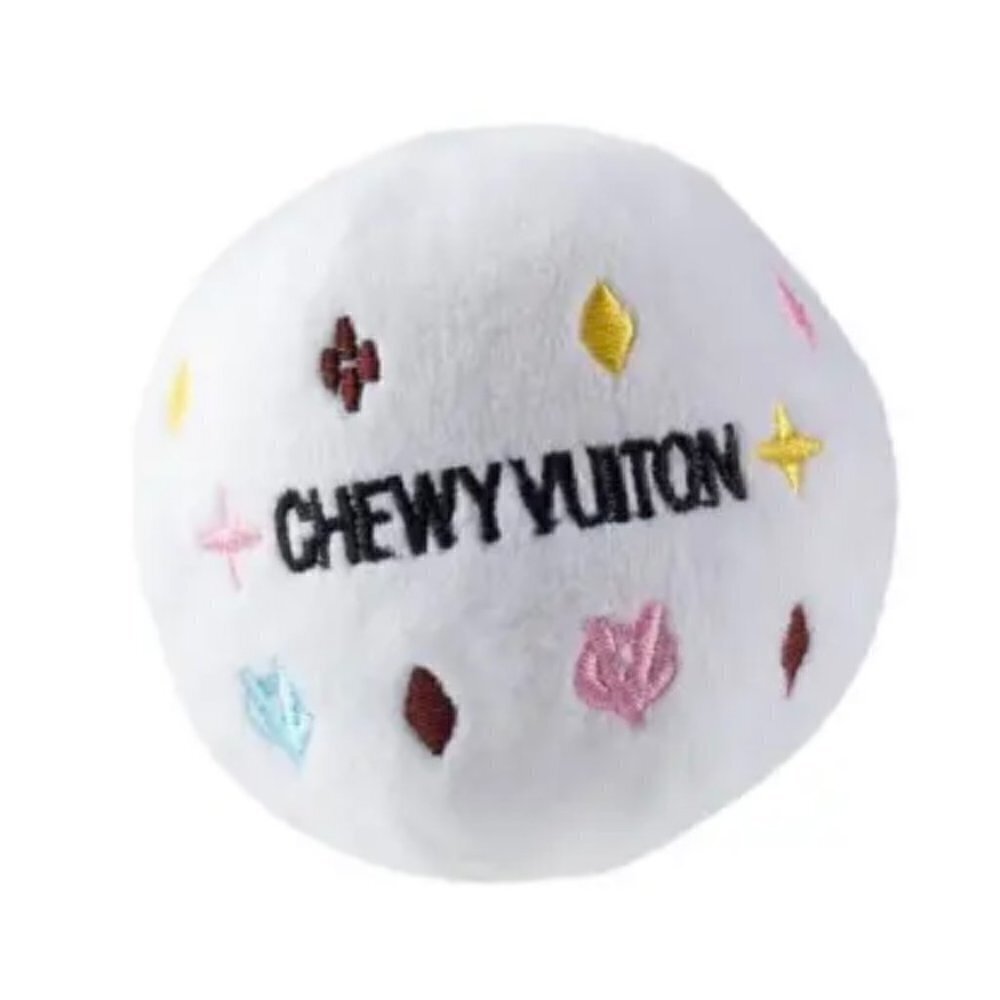 CHEWY VUITON BALL DOG TOY